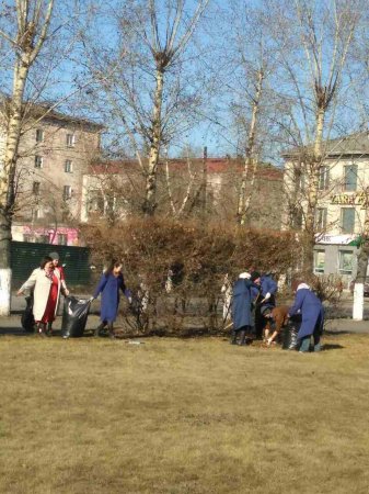 Республиканские учреждения культуры, расположенные в городе Кызыле, присоединились к общегородскому субботнику 