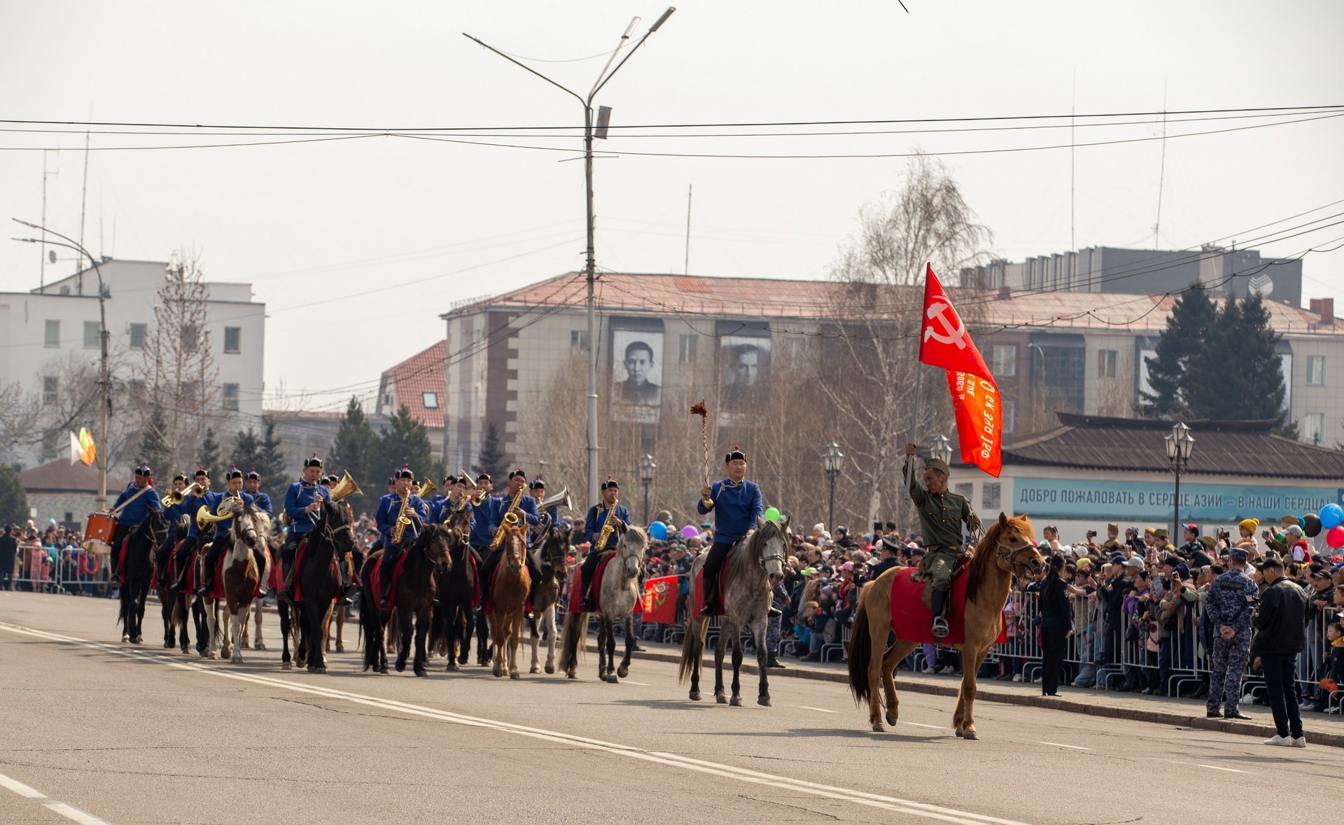 Плац-парад духовых оркестров в г.Новосибирске